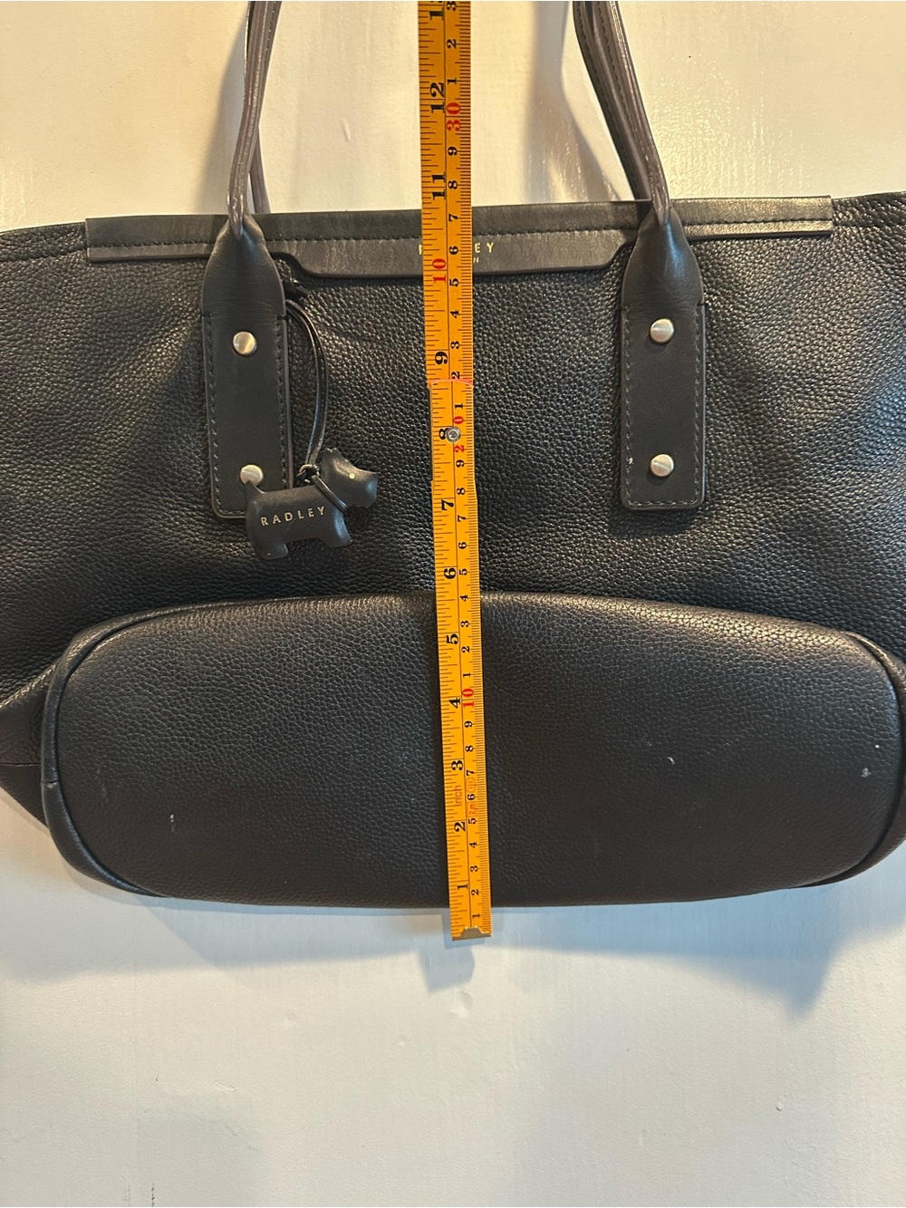 RADLEY LONDON Black Pebbled Leather Tote - Picture 10 of 10